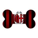 Ac Milan Logo Dog Tag Bone (Two Sides)