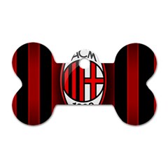 Ac Milan Logo Dog Tag Bone (Two Sides) from ArtsNow.com Back