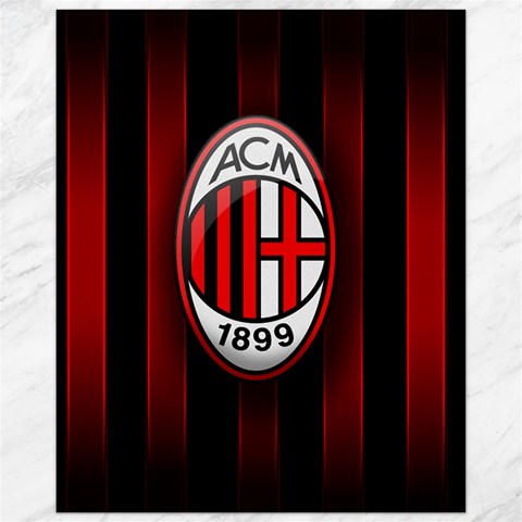 Ac Milan Logo Canvas 11  x 14  from ArtsNow.com 10.95 x13.48  Canvas - 1