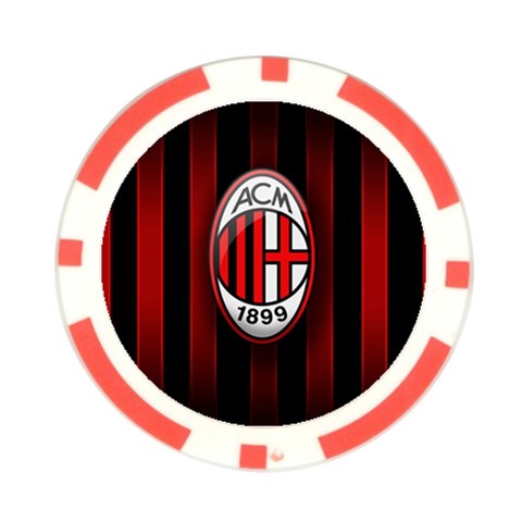 Ac Milan Logo Poker Chip Card Guard from ArtsNow.com Front