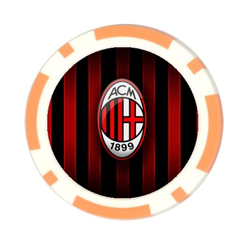 Ac Milan Logo Poker Chip Card Guard from ArtsNow.com Front