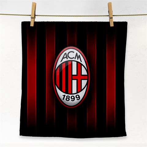 Ac Milan Logo Face Towel from ArtsNow.com Front