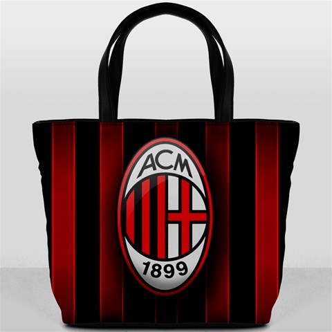 Ac Milan Logo Bucket Bag from ArtsNow.com Front