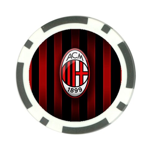 Ac Milan Logo Poker Chip Card Guard (10 pack) from ArtsNow.com Front