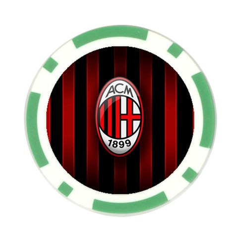 Ac Milan Logo Poker Chip Card Guard (10 pack) from ArtsNow.com Front
