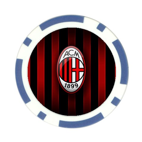 Ac Milan Logo Poker Chip Card Guard (10 pack) from ArtsNow.com Back