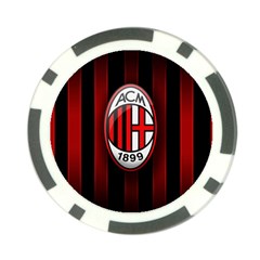 Ac Milan Logo Poker Chip Card Guard (10 pack) from ArtsNow.com Back