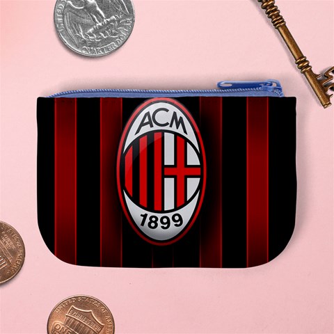 Ac Milan Logo Mini Coin Purse from ArtsNow.com Back