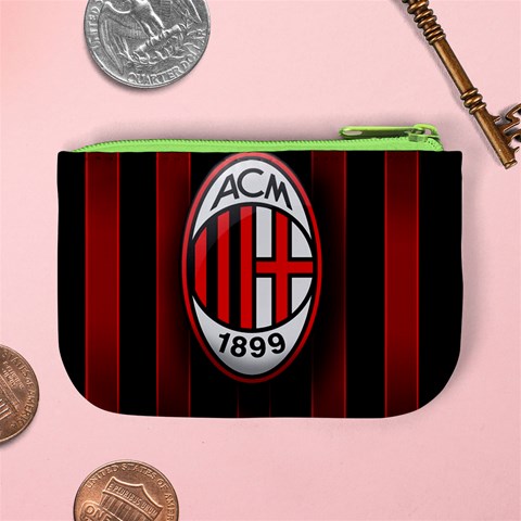 Ac Milan Logo Mini Coin Purse from ArtsNow.com Back