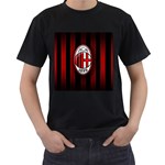 Ac Milan Logo Men s T-Shirt (Black)