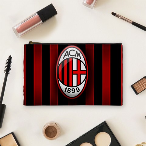 Ac Milan Logo Cosmetic Bag (Medium) from ArtsNow.com Front