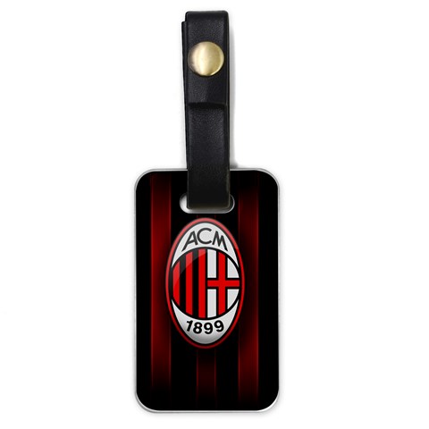 Ac Milan Logo Luggage Tag (one side) from ArtsNow.com Front