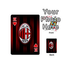 King Ac Milan Logo Playing Cards 54 (Mini) from ArtsNow.com Front - HeartK