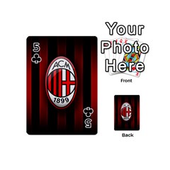 Ac Milan Logo Playing Cards 54 (Mini) from ArtsNow.com Front - Club5