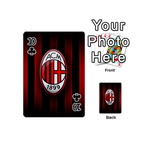 Ac Milan Logo Playing Cards 54 (Mini) from ArtsNow.com Front - Club10