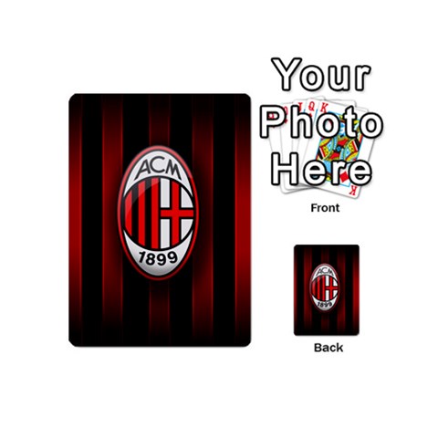 Ac Milan Logo Playing Cards 54 (Mini) from ArtsNow.com Back