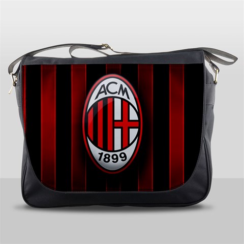 Ac Milan Logo Messenger Bag from ArtsNow.com Front