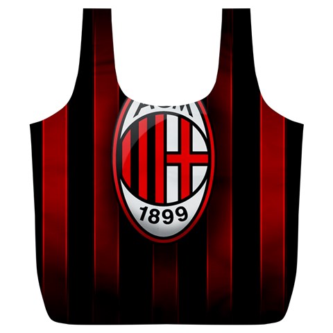 Ac Milan Logo Full Print Recycle Bag (XL) from ArtsNow.com Front