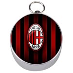 Ac Milan Logo Silver Compass