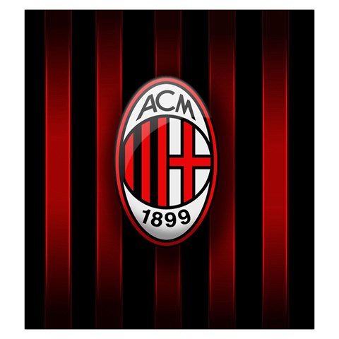 Ac Milan Logo Drawstring Pouch (Large) from ArtsNow.com Front