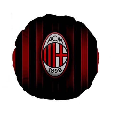 Ac Milan Logo Standard 15  Premium Flano Round Cushion  from ArtsNow.com Front