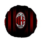 Ac Milan Logo Standard 15  Premium Flano Round Cushion 