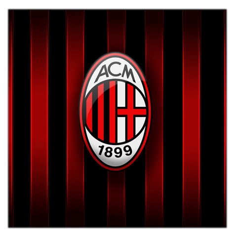 Ac Milan Logo Large Satin Scarf (Square) from ArtsNow.com Front