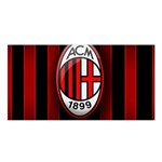 Ac Milan Logo Satin Shawl