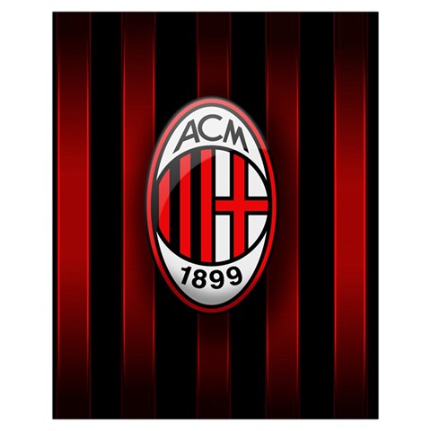 Ac Milan Logo Drawstring Pouch (XL) from ArtsNow.com Back