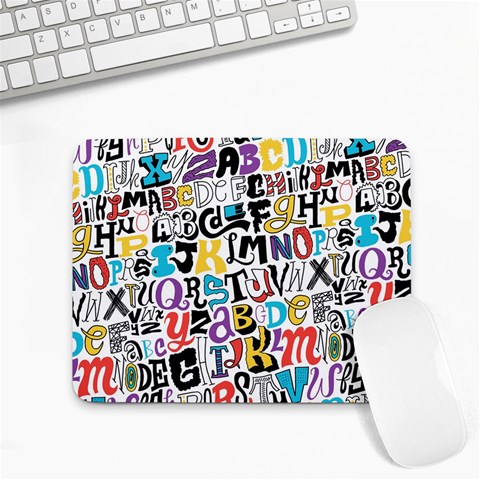 Alpha Pattern Small Mousepad from ArtsNow.com Front