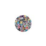 Alpha Pattern 1  Mini Button