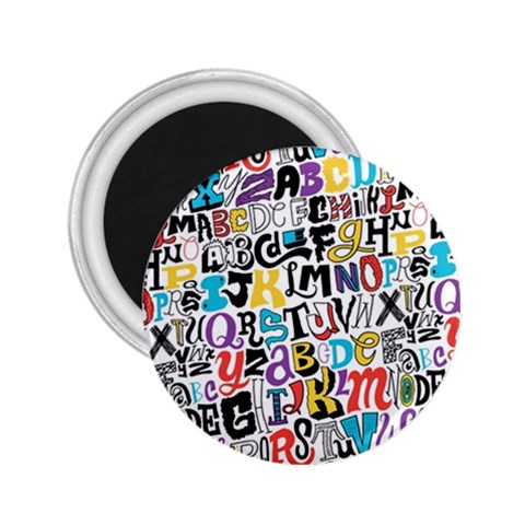Alpha Pattern 2.25  Magnet from ArtsNow.com Front