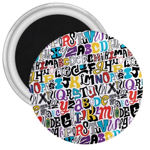 Alpha Pattern 3  Magnet from ArtsNow.com Front