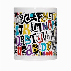 Alpha Pattern White Mug from ArtsNow.com Center