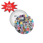 Alpha Pattern 1.75  Button (100 pack) 