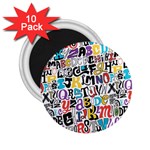 Alpha Pattern 2.25  Magnet (10 pack)