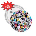 Alpha Pattern 2.25  Button (100 pack)