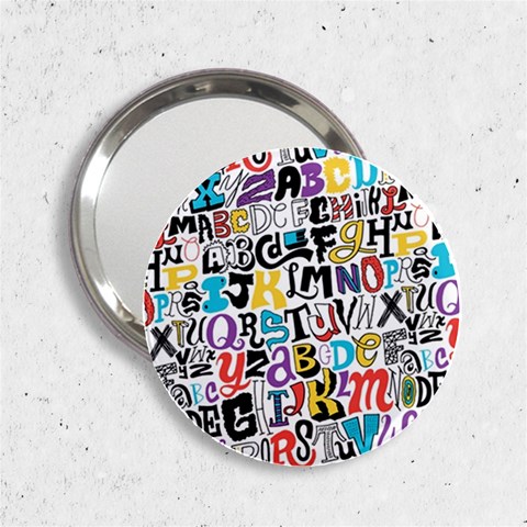 Alpha Pattern 2.25  Handbag Mirror from ArtsNow.com Front