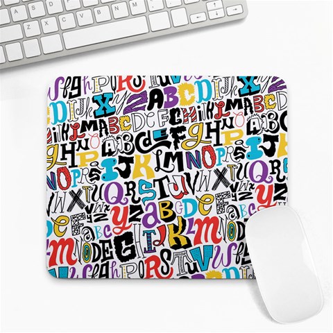 Alpha Pattern Large Mousepad from ArtsNow.com Front