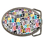 Alpha Pattern Belt Buckle