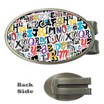 Alpha Pattern Money Clip (Oval)