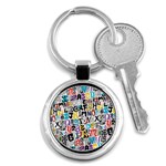 Alpha Pattern Key Chain (Round)