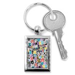 Alpha Pattern Key Chain (Rectangle)