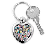 Alpha Pattern Key Chain (Heart)