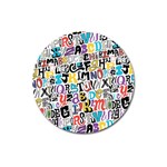Alpha Pattern Magnet 3  (Round)