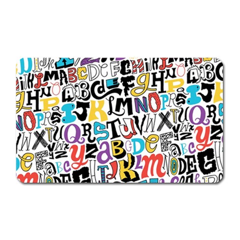 Alpha Pattern Magnet (Rectangular) from ArtsNow.com Front