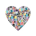 Alpha Pattern Magnet (Heart)