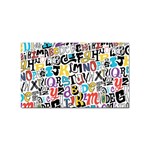 Alpha Pattern Sticker Rectangular (100 pack)