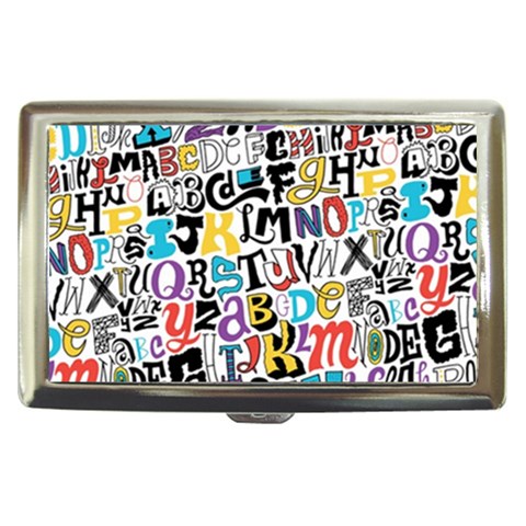 Alpha Pattern Cigarette Money Case from ArtsNow.com Front