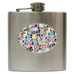 Alpha Pattern Hip Flask (6 oz)
